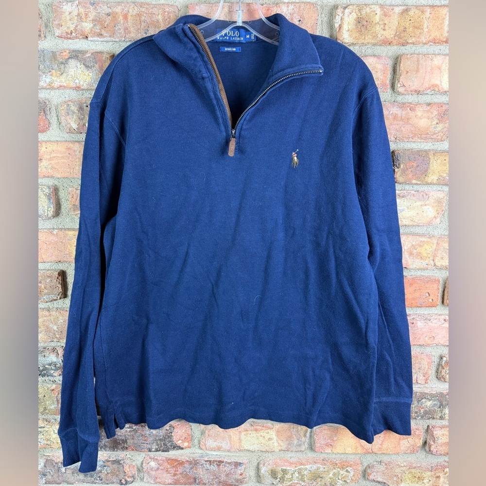 Polo Ralph Lauren Mens Estate Rib Quarter Zip Pullover Sweatshirt